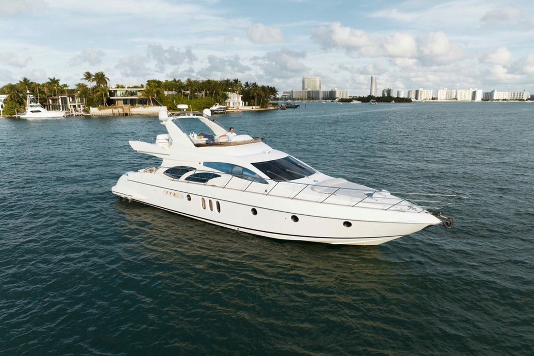 62' Azimut Flybridge "Allegra" yacht charter Miami