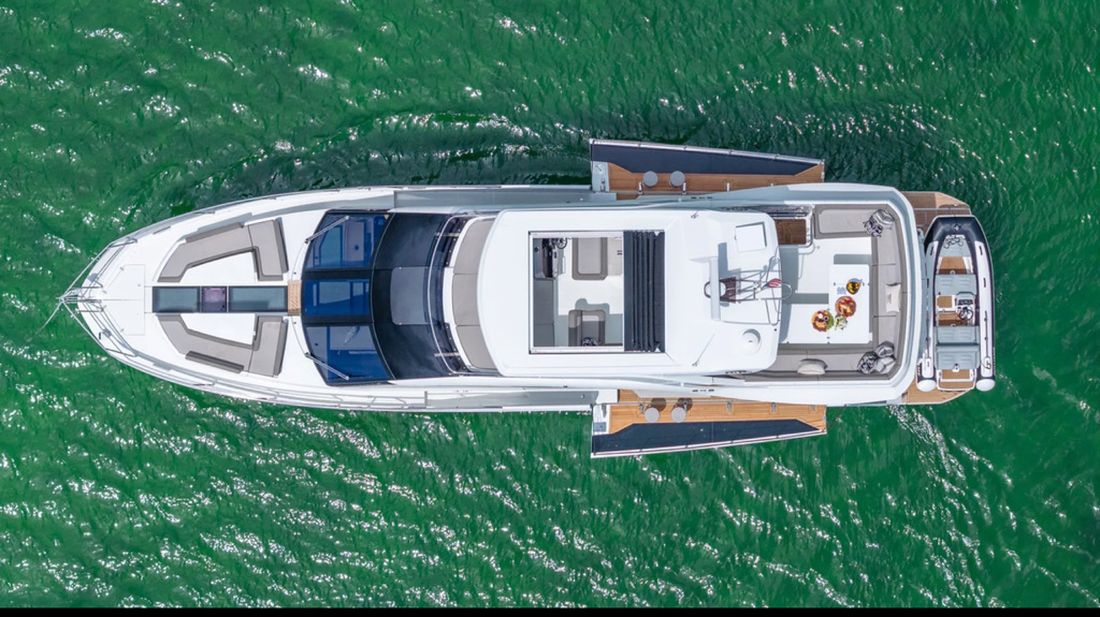 68' Galeon "Don't Tell Mom" yacht charter Miami