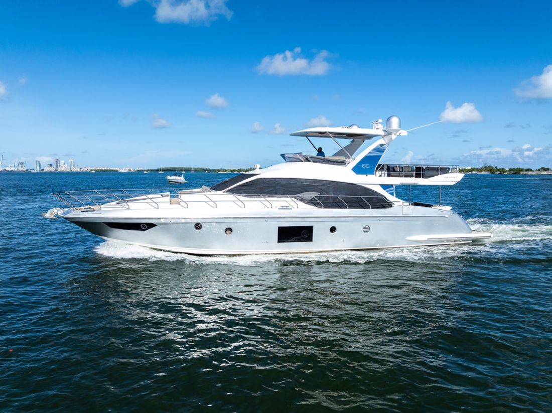 68' Azimut Fly "The One" yacht charter Miami