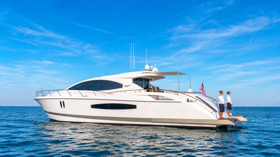 75' Lazzara LSX yacht charter Miami