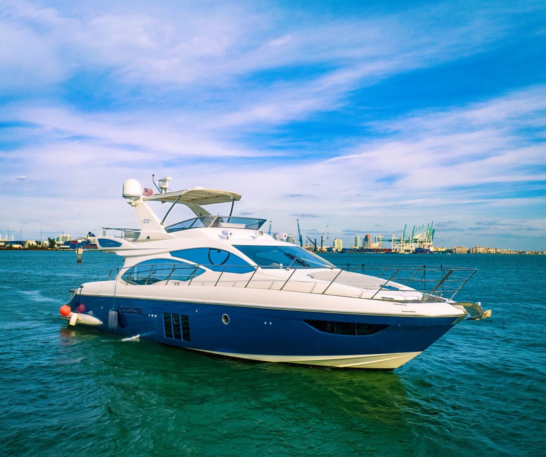 55' Azimut "Azure" yacht charter Miami